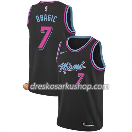 Muški NBA Dres Miami Heat Goran Dragic 7 Nike 2018-19 City Edition Crna Swingman